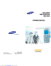Samsung SGH-N500DA Owner's Manual