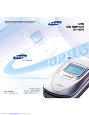 Samsung SGH-Q200SA User Manual
