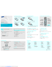 Samsung SGH-X160 Quick Manual