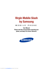 Samsung SLASH User Manual