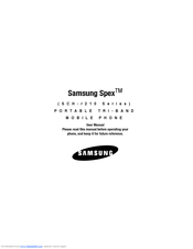 Samsung Spex SCH-r210 Series User Manual