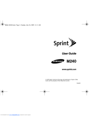 Samsung SPHM240 User Manual