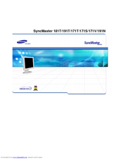 Samsung SyncMaster 181 T User Manual