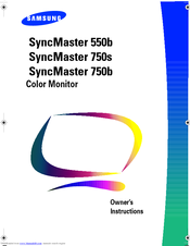 Samsung SyncMaster 550b Owner's Instructions Manual