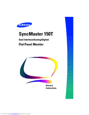 Samsung SyncMaster 150T Owner's Instructions Manual
