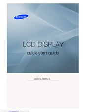 Samsung SyncMaster 320MX-2 Quick Start Manual