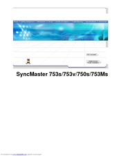 Samsung SyncMaster 551v Owner's Manual