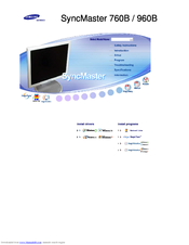 Samsung SyncMaster 760B Owner's Manual