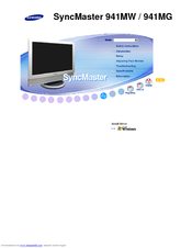 Samsung SyncMaster 941MW User Manual