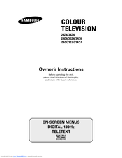 Samsung CS-29Z7HR Owner's Instructions Manual