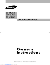 Samsung CL-29M30HS Owner's Instructions Manual