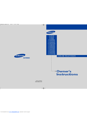Samsung CL29T21PQ Owner's Instructions Manual