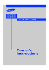 Samsung CL32A20HE Owner's Instructions Manual