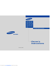 Samsung CT-20D9W Owner's Instructions Manual