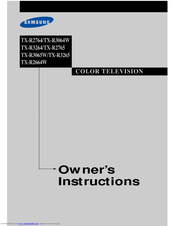 Samsung TX-R3264 Owner's Instructions Manual