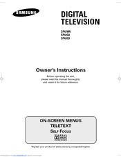 Samsung SP-43Q5HL Owner's Instructions Manual