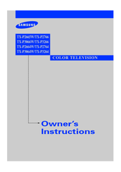 Samsung TX-P2764 Owner's Instructions Manual