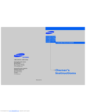 Samsung TX-P2670WHF Owner's Instructions Manual