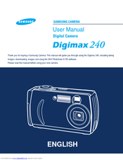 Samsung DIGIMAX 240 User Manual