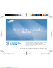 Samsung ST550 Quick Start Manual