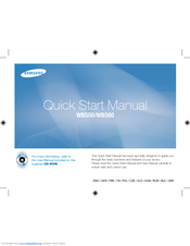 Samsung WB550 Quick Start Manual