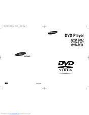 Samsung DVD-E317 Owner's Manual