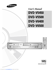 Samsung DVD-V6500 User Manual
