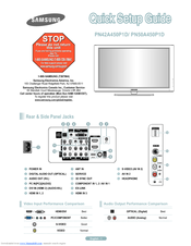 Samsung 800 PN42A450PD User Manual