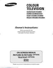 Samsung CS-29M21BP Owner's Instructions Manual