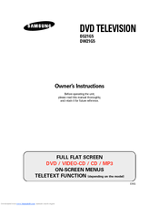 Samsung DW21G5 Owner's Instructions Manual