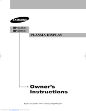 Samsung HP-S5073C Owner's Instructions Manual