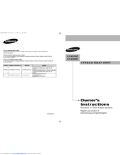 Samsung LN-R1550P Owner's Instructions Manual