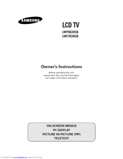 Samsung LW17E24CB Owner's Instructions Manual
