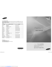Samsung PL-50A440 User Manual