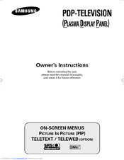 Samsung PS-37S4A Owner's Instructions Manual