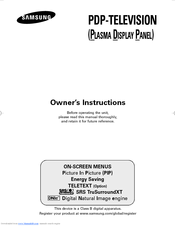 Samsung PS-42E7H Owner's Instructions Manual