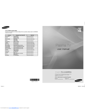Samsung PS50A410C1 User Manual