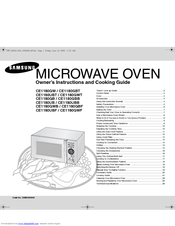 Samsung CE1180UBF Owner's Instructions Manual