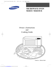 Samsung M1D33CE Owner's Instructions And Cooking Manual