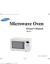 Samsung MC1015 Owner's Manual