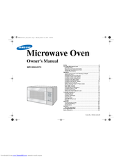 Samsung MR1050USTC Owner's Manual