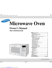 Samsung MW1135SB Owner's Manual