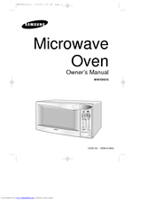 Samsung MW5892S Owner's Manual