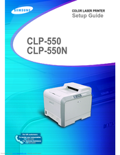 Samsung CLP 550 - Color Laser Printer Setup Manual