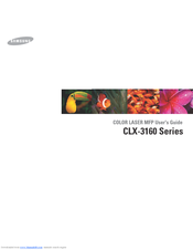 Samsung CLX 3160FN - Color Laser - All-in-One User Manual