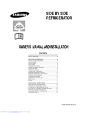 Samsung RS24KASV1 Owner's Manual And Installation