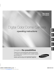 Samsung SCC-B5343 Operating Instructions Manual