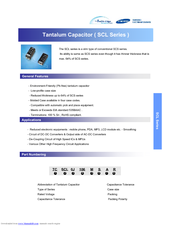 Samsung SCL Series Specification Sheet