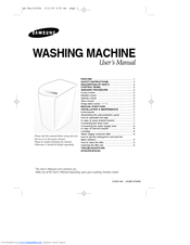Samsung WA70K2P User Manual