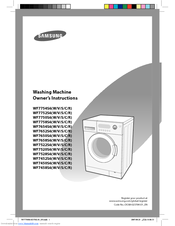 Samsung WF7458S6 Owner's Instructions Manual